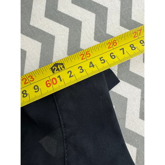 BLACK TAPE Sheer Black High-Low Long Sleeve Tunic Blouse | Size M - Picture 7 of 10